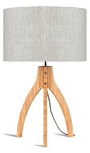 Stolna lampa sa svijetlobež sjenilom i Good & Mojo Annapurna konstrukcijom od bambusa