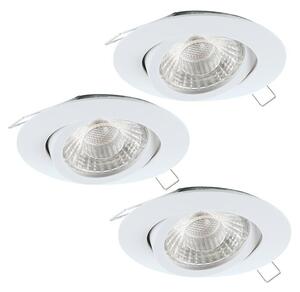 Eglo Set okruglih ugradbenih LED svjetiljki Tedo 1 (4,8 W, Topla bijela)