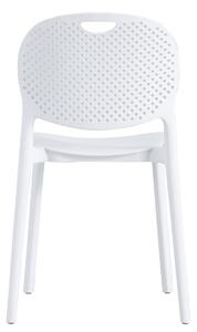 Bijela plastična stolica LUMA