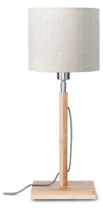 Stolna lampa s bež abažurom i strukturom od bambusa Good&Mojo Fuji