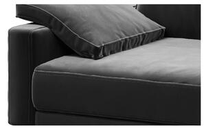 Tamnosivi baršunasti kauč MESONICA Musso 211 cm