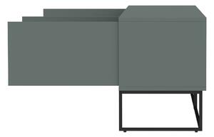 Sivo-zeleni TV stol 177x57 cm Lipp - Tenzo