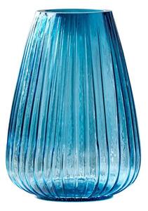 Plava staklena vaza Bitz Kusintha, visina 22 cm