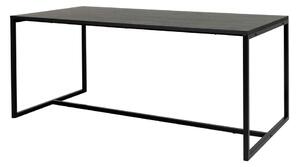 Crni blagovaonski stol u dekoru jasena 180x90 cm Lipp - Tenzo