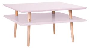 Ružičasti stolić Ragaba Square, 68 x 68 cm