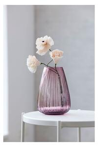 Ružičasta staklena vaza Bitz Kusintha, visina 22 cm