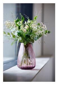Ružičasta staklena vaza Bitz Kusintha, visina 22 cm