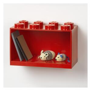 Dječja crvena zidna polica LEGO® Brick 8