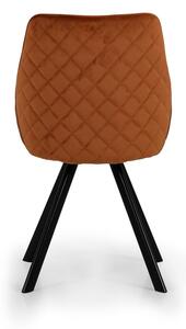 Narančaste baršunaste blagovaonske stolice u setu 2 kom Ritz – Tenzo