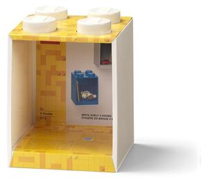 Dječja bijela zidna polica LEGO® Brick 4