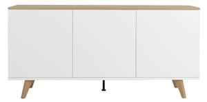 Bijela komoda Tenzo Amelia, 162 x 77 cm