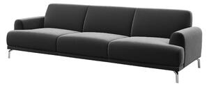 Tamnosiva sofa od baršuna MESONICA Puzo, 240 cm