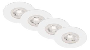 Brilo - SET 4x LED Ugradbena svjetiljka za kupaonicu LED/4,9W/230V IP44 bijela