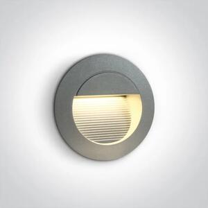 UGRADBENA ZIDNA LED 1W IP54 WARM LIGHT SIVA DM68022/G/W#