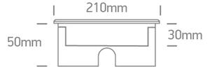 UGRADBENA PODNA LED SVJETILJKA IP67 18x1W WW 24V DC DM69076D/W