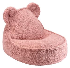 Ružičasta vreća za bebe od bouclé tkanine Bear – Wigiwama