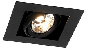 Moderni ugradbeni reflektor crni podesiv - Oneon 70
