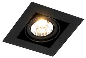 Moderni ugradbeni reflektor crni podesiv - Oneon 70