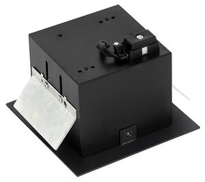 Moderni ugradbeni reflektor crni podesiv - Oneon 70