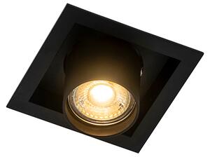 Moderni ugradbeni reflektor crni podesiv - Roof