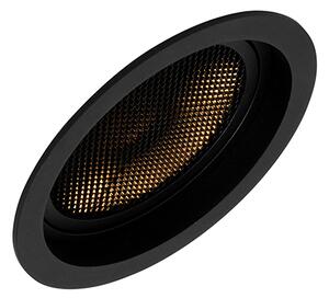Moderni ugradbeni reflektor crni podesiv - Coop 111 Honey