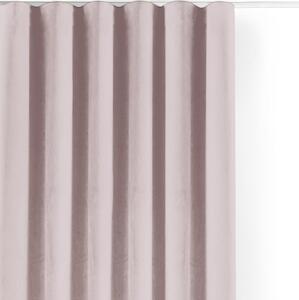 Svijetlo ružičasta zavjesa za djelomično zamračenje od samta 530x300 cm Velto – Filumi