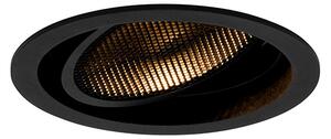 Moderni ugradbeni reflektor crni podesiv - Coop 111 Honey