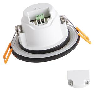 Set od 6 modernih ugradbenih reflektora crni uklj. LED 3-stupanjski prigušivi IP65 - Blanca