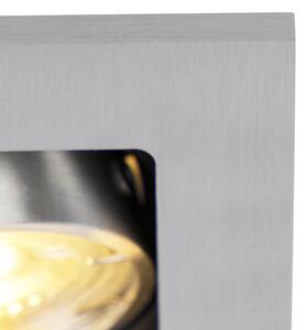 Pametni ugradbeni reflektor aluminijski uklj. WiFi GU10 nagibni - Qure