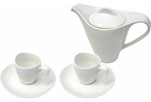 Set porculan GLORIA: čajnik sa 2 šalice s tanjurićima 85331 P6