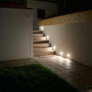 Set od 6 modernih ugradbenih reflektora čelik uklj. LED - Square 7