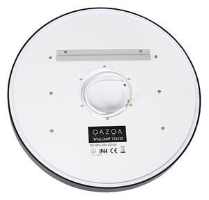 Kupaonsko ogledalo crno 50 cm uklj. LED 3-stupanjsko prigušivanje s okruglim dodirom - Miral