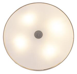 Rustikalna stropna svjetiljka bež 50 cm - Drum