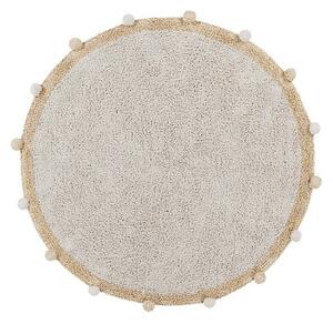Bež periv/ručno rađen pamučan dječji tepih ø120 cm Bubbly Honey – Lorena Canals