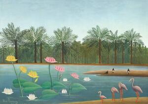 Reprodukcija Flamingos, 1910, Rousseau, Henri J.F. (Le Douanier)