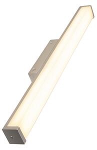 Moderna zidna svjetiljka za kupaonicu čelik 62 cm IP44 - Cascada