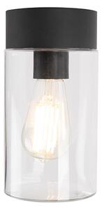 Moderna stropna svjetiljka crna 22,6 cm IP44 - Jarra