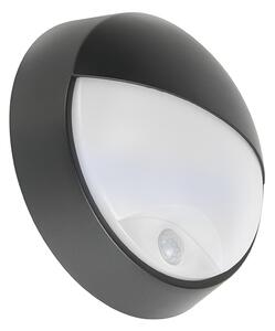 Vanjska zidna svjetiljka crna uključujući LED s senzorom pokreta IP54 - Hortus