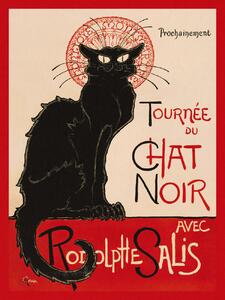 Reprodukcija umjetnosti Tournée Du Chat Noir in Red (The Black Cat) - Théophile Steinlen, (30 x 40 cm)