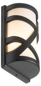 Moderna vanjska zidna svjetiljka crna IP44 - Suzie