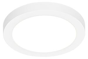 Nadgradni ili ugradbeni reflektor bijeli 18 cm uklj. LED 3-stupanjski Dim to Warm s dip prekidačem - Trans