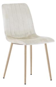 Bež stolac od baršuna LAVA CAMEL BEIGE