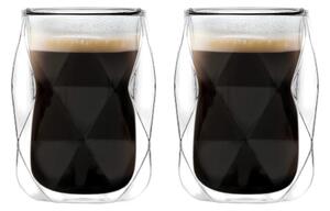 Šalice u setu 2 kom za espresso/s dvostrukom stijenkom 100 ml Geo – Vialli Design
