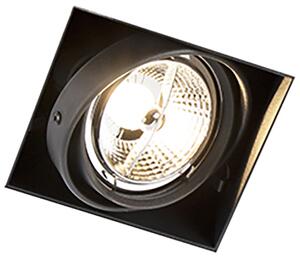 Set od 6 ugradbenih reflektora crni GU10 AR70 bez okvira - Oneon