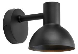 Markslöjd Nubi LED vanjska zidna svjetiljka, crna, IP44, prigušljiva, čelik, prigušiva, Crno, Nehrđajući čelik