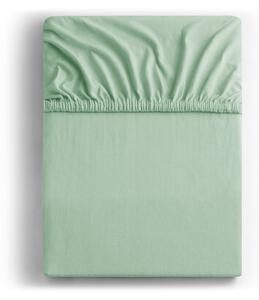 Svijetlo zelena plahta s gumom od jeseya 180x200 cm Amber – DecoKing
