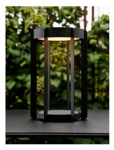 Crna LED lanterna s USB za eksterijer (visina 30 cm) Firefly – Zone