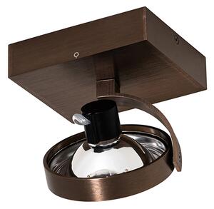 Dizajnerski reflektor tamno brončane boje, rotirajući i nagibni - Go