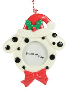 Božićni ukras okvir za fotografije NAJBOLJI PRIJATELJ 12 cm, pas
