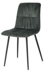 STOLICA tamno zelena drvo, metal, tekstil